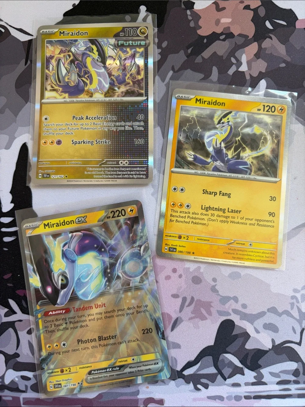 ⚡ Miraidon Pokémon Card Lot | 3 Cards | Holo & Reverse Holo TCG ✨5/$25✨